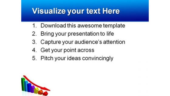 House Prices Down Realestate PowerPoint Backgrounds And Templates 0111