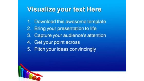 House Prices Down Realestate PowerPoint Backgrounds And Templates 0111