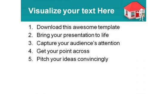 House With Key Realestate PowerPoint Backgrounds And Templates 0111