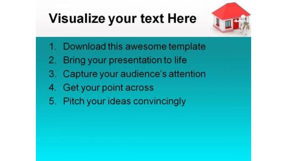 House With Key Realestate PowerPoint Backgrounds And Templates 0111