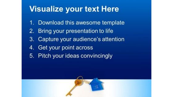 House With Key Security PowerPoint Templates And PowerPoint Themes 0812