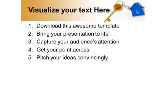 House With Key Security PowerPoint Templates And PowerPoint Themes 0912