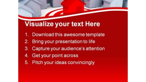 Houses Business Real Estate PowerPoint Templates And PowerPoint Backgrounds 0811