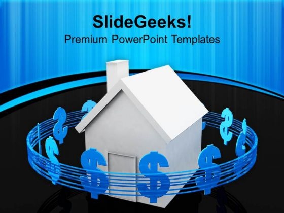 Housing Cost Dollar Finance PowerPoint Templates Ppt Backgrounds For Slides 1112