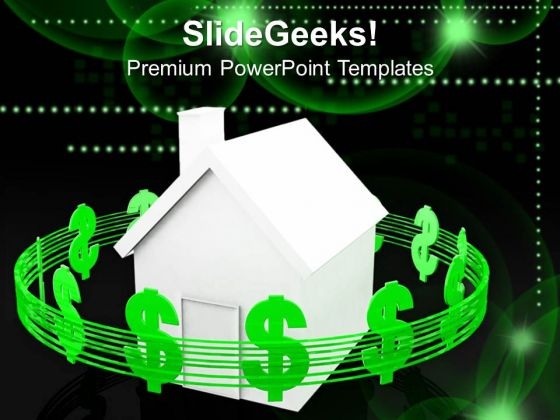 Housing Costs Dollars Business PowerPoint Templates And PowerPoint Themes 1012