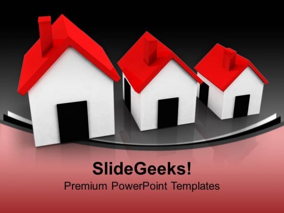 Housing Growth Real Estate PowerPoint Templates And PowerPoint Themes 1012