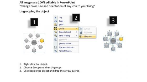 Hub And Spoke Business Network Diagram Plan Outline Template Free PowerPoint Slides