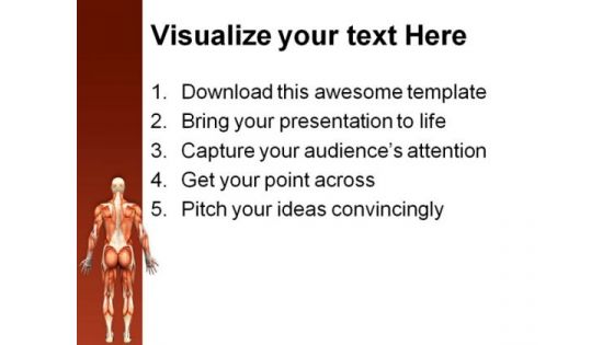 Human Anatomy Male Muscles Science PowerPoint Themes And PowerPoint Slides 0911