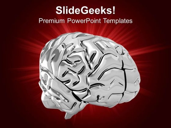 Human Brain Design Medical Theme PowerPoint Templates Ppt Backgrounds For Slides 0413