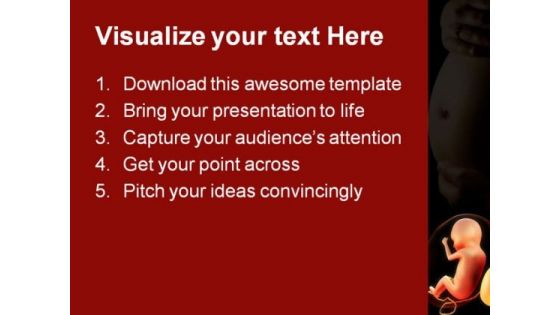 Human Fetus Medical PowerPoint Backgrounds And Templates 1210