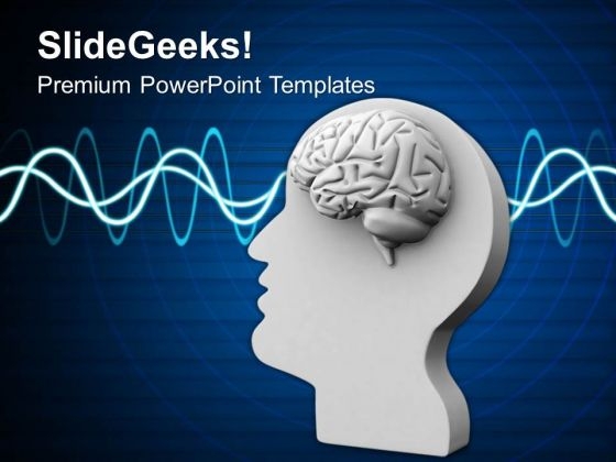 Human Mind Generates Mind Waves PowerPoint Templates Ppt Backgrounds For Slides 0513