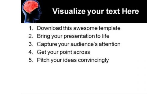 Humanbrain Medical PowerPoint Template 1110