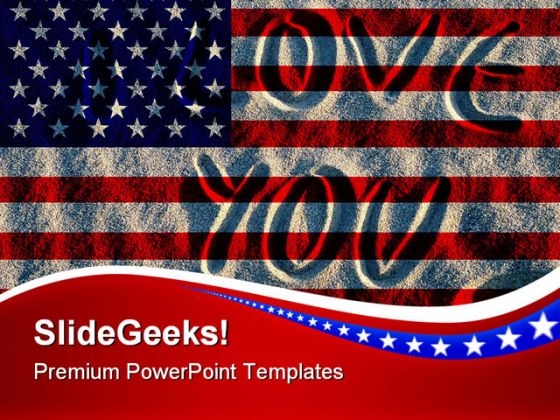 I Love Americana PowerPoint Templates And PowerPoint Backgrounds 0811