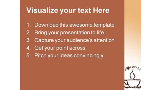 I Love Coffee Food PowerPoint Templates And PowerPoint Backgrounds 0311