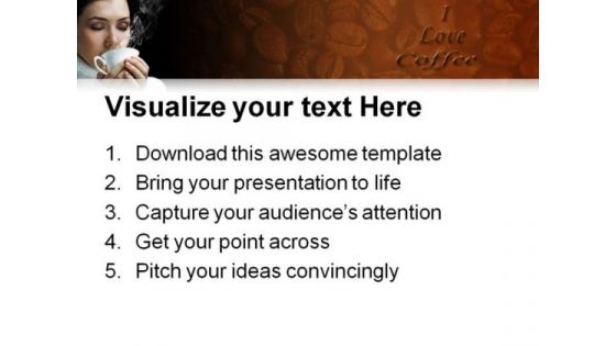 I Love Coffee Health PowerPoint Templates And PowerPoint Backgrounds 0111