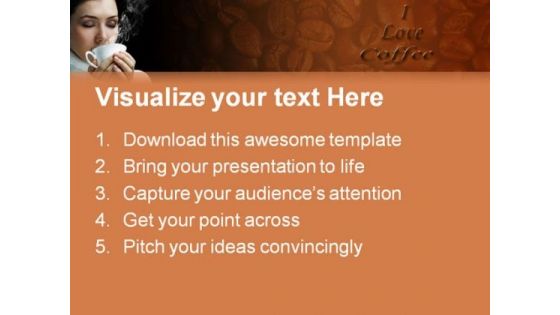 I Love Coffee Health PowerPoint Templates And PowerPoint Backgrounds 0111