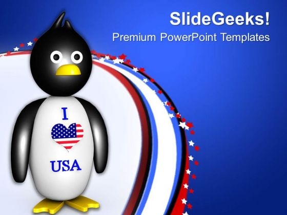 I Love United States Of America PowerPoint Templates Ppt Backgrounds For Slides 0713