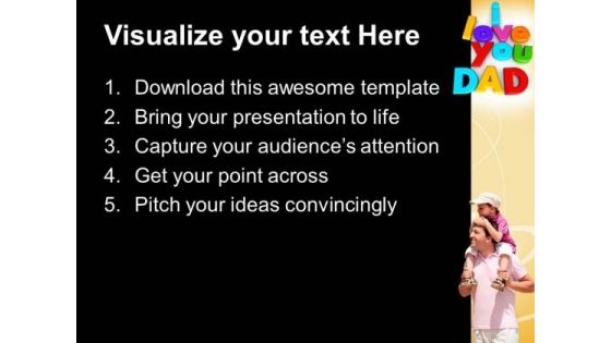 I Love You Dad Family PowerPoint Templates And PowerPoint Themes 0712