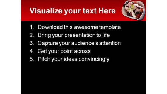 Ice Cream Food PowerPoint Template 0810