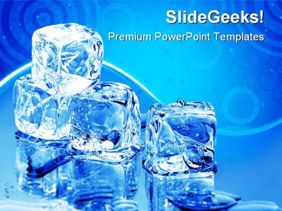 Ice Cubes Lifestyle PowerPoint Templates And PowerPoint Backgrounds 0511