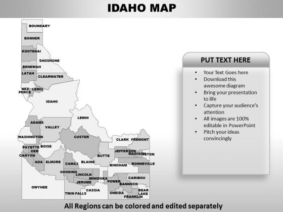 Idaho PowerPoint Maps