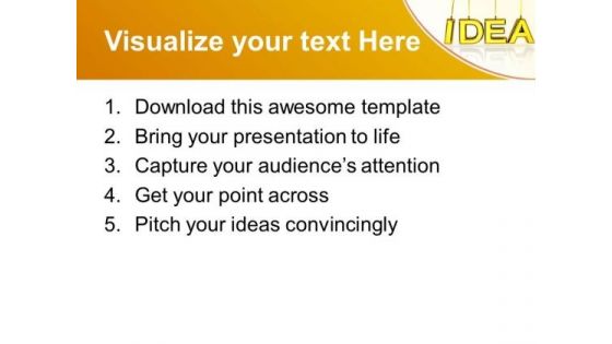 Idea Alphabets Design PowerPoint Templates And PowerPoint Themes 0812