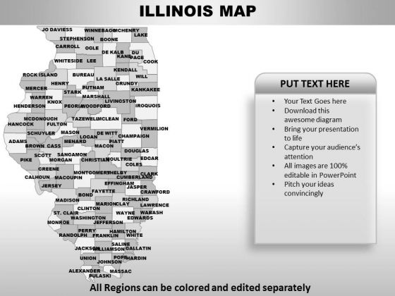 Illinois PowerPoint Maps