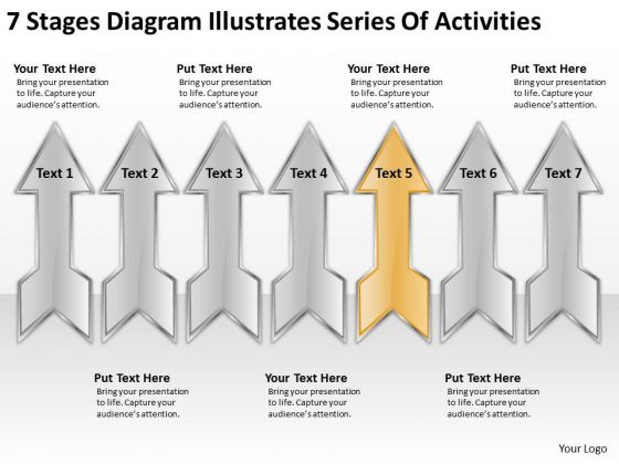 Illustrates Series Of Activities Sample Business Plan Template PowerPoint Templates