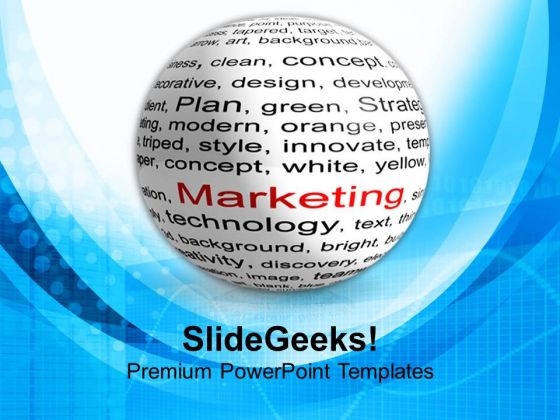 Illustration Of Blog Marketing PowerPoint Templates Ppt Backgrounds For Slides 0713
