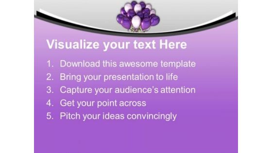 Illustration Of Bunch Of Balloons Celebration PowerPoint Templates Ppt Backgrounds For Slides 0313
