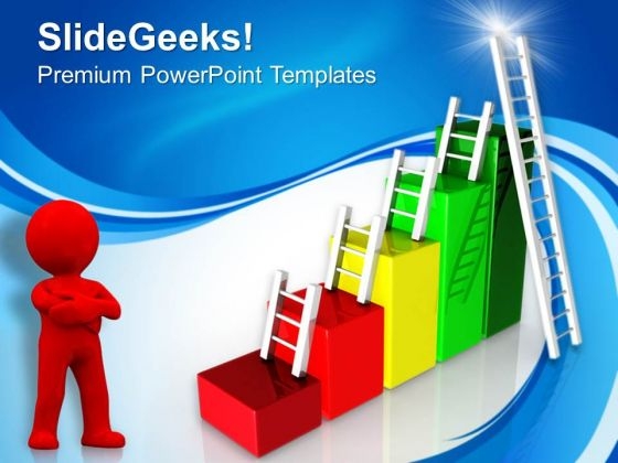 Illustration Of Business Success Growth PowerPoint Templates Ppt Backgrounds For Slides 0313