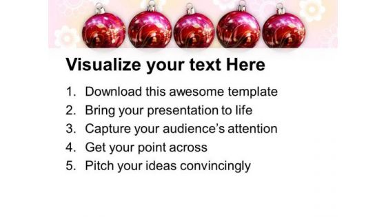 Illustration Of Christmas Ornaments PowerPoint Templates Ppt Backgrounds For Slides 1112