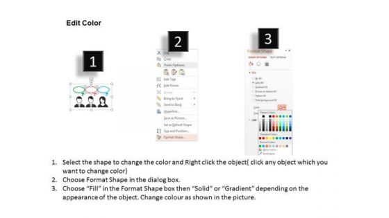 Illustration Of Group Discussion PowerPoint Templates