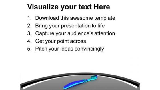 Illustration Of Hygienic Toothbrush PowerPoint Templates Ppt Backgrounds For Slides 0413