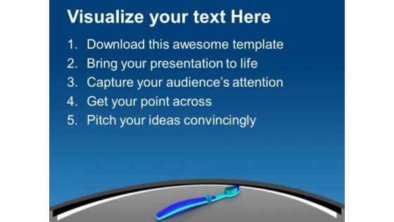 Illustration Of Hygienic Toothbrush PowerPoint Templates Ppt Backgrounds For Slides 0413
