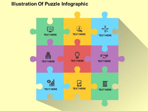 Illustration Of Puzzle Infographic PowerPoint Templates