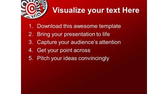 Illustration Of Right Target Concept PowerPoint Templates Ppt Backgrounds For Slides 0413