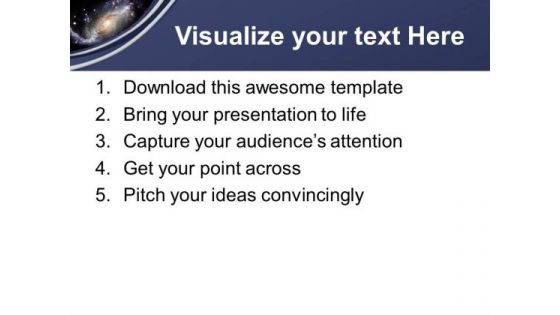 Illustration Of Spiral Galaxy PowerPoint Templates Ppt Backgrounds For Slides 0213