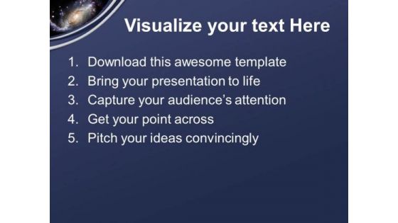 Illustration Of Spiral Galaxy PowerPoint Templates Ppt Backgrounds For Slides 0213