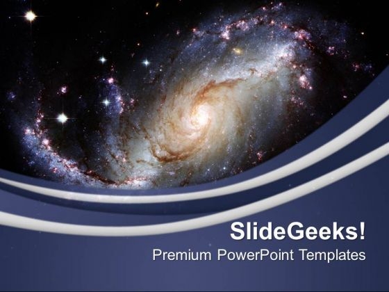 Illustration Of Spiral Galaxy PowerPoint Templates Ppt Backgrounds For Slides 0213