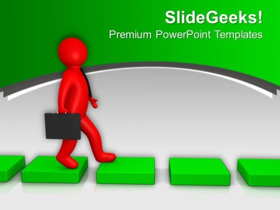 Image Of 3d Business Man With Black Briefcase PowerPoint Templates Ppt Backgrounds For Slides 0213
