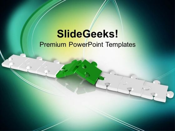 Image Of Combined Puzzle Pieces PowerPoint Templates Ppt Backgrounds For Slides 0213