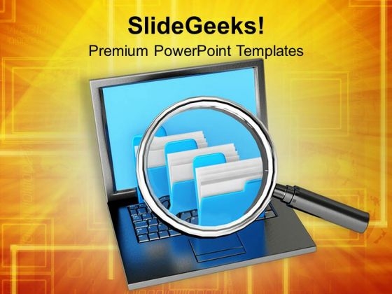 Image Of Folder Checking PowerPoint Templates Ppt Backgrounds For Slides 0713