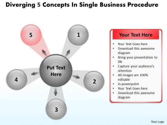 In Single Business PowerPoint Theme Procedure Circular Arrow Diagram Slides