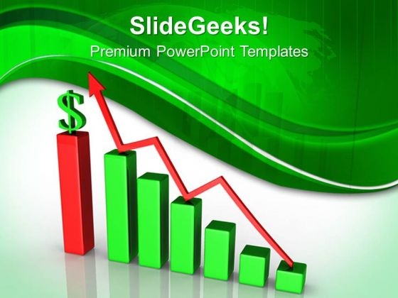 Increase Bar Graph Dollar Business PowerPoint Templates And PowerPoint Themes 0612