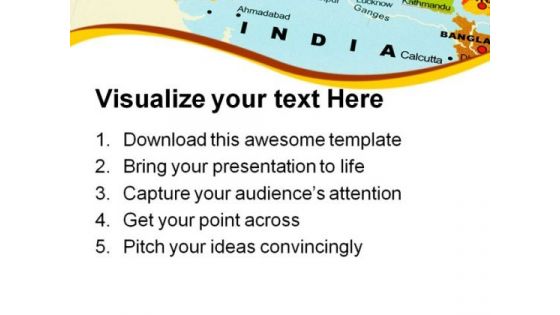 India On Map Globe PowerPoint Templates And PowerPoint Backgrounds 0811