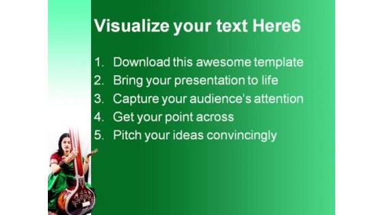 Indian Classical Singer Music PowerPoint Themes And PowerPoint Slides 0611