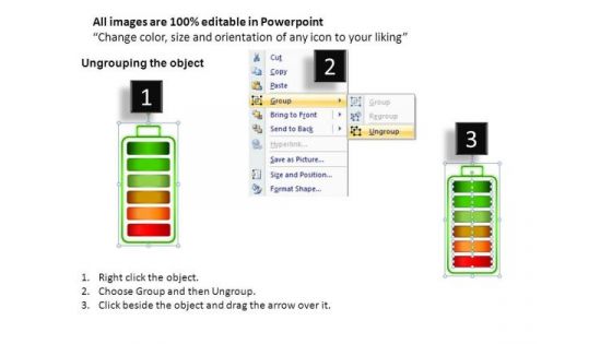 Indicator Batteries Charging And Discharging 5 PowerPoint Slides And Ppt Diagram Templates