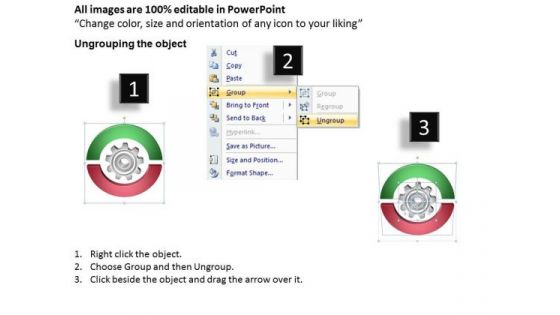 Innovation Process Diagram 2 Stages Graphic Design Business Plan PowerPoint Templates