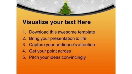Innovative Christmas Tree Decoration PowerPoint Templates Ppt Backgrounds For Slides 0113